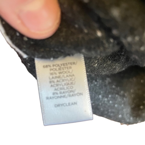 Loft Black and Gray Wool Blend Mini Skirt - Picture 4 of 4